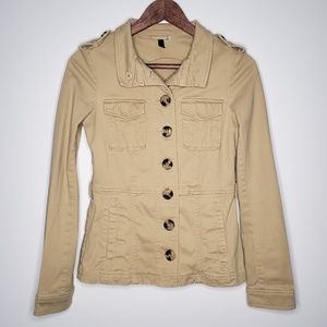H&M (2) Cargo Military Jacket - Khaki